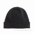 Cable-knit Beanie Hat with Logo, 100% Cashmere, OEM Orders Welcomed, Meets US and Euro Marks